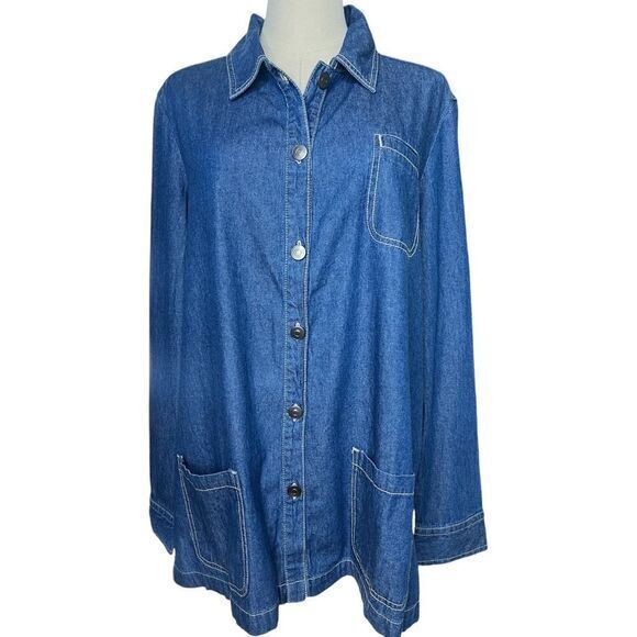 Appleseeds Jackets & Blazers - APPLESEEDS Barn Jacket‎ Denim Jacket Jean Jacket Size Large